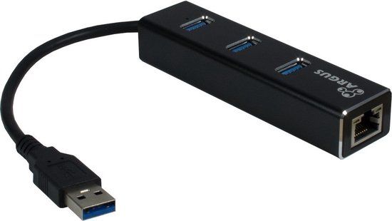 Inter-Tech ARGUS IT-310 USB 3.2 Gen 1 (3.1 Gen 1) Hub - Black