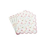 Homéa Set van 20 papieren servetten, 3-laags, 33 x 33 cm, prinses natuur