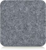 Zeller Onderzetters - 4 stuks - Grijs - Vilt - 10 x 10 cm