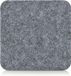Zeller Onderzetters - 4 stuks - Grijs - Vilt - 10 x 10 cm