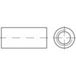 TOOLCRAFT 1069503 Manchon de raccordement M16 40 mm Inox A2 10 pièce(s)
