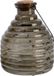 Decoris Wespenvanger/wespenval met hengsel - glas - grijs - D13 x H17 cm