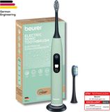 Beurer SC 50 Sonische Elektrische Tandenborstel - Peppermint - 5 Poetsstanden - Druksensor & Timer - 22 dagen Accuduur - 2 Opzetborstels - USB Laadplaat - Gerecycled materiaal - 3 Jaar Garantie