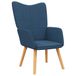 VidaXL Fauteuil tissu bleu