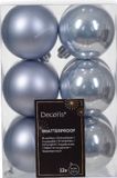 Decoris Kaemingk Kerstbal kunststof d6 cm mblw 12st kerst Decoris