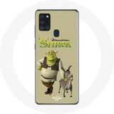 Maniacase Hoesje voor Samsung Galaxy A21S Shrek en de ezel film