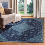 Safavieh Vloerkleed Isobel Navy blauw Viscose Klassiek 122x183 cm
