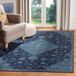 Safavieh Vloerkleed Isobel Navy blauw Viscose Klassiek 122x183 cm