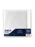 Craft UK 338-50 5x5" cellozakken, Transparant