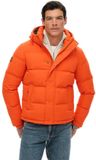 Superdry Everest Korte Gewatteerde Jas Met Capuchon Heren Bold Orange S