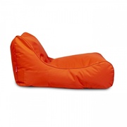 Viking Choice Luxe relax poef - oranje - wasbare polyester hoes