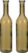 Mica Decorations Flesvaas groot - Rioja - amber - eco glas - 18 x 75 cm - 2 stuks