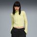 PUMA DARE TO slim cropped trainingsjack voor Dames, Goud, Maat L