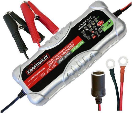 Dino Batterijoplader, Start accu 12/24V 10A