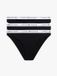 Tommy Hilfiger 3 PACK slips met logoband - Femme Culotte - Noir - Rayé - Coton - L