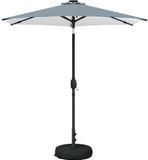 vidaXL Stokparasol Blauw en wit Polyester