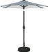 vidaXL Stokparasol Blauw en wit Polyester