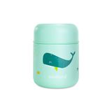 Miniland - Baby-maaltijdthermoskan van 280 ml, van roestvrij staal, houdt temperatuur meer dan 24 uur, luchtdichte sluiting en dubbelwandige isolatie (Whaley)
