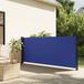 vidaXL Pare-vent rétractable 140x600 cm bleu