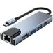 Icecat 1 Universeel dockingstation - USB/HDMI/PD/100 Mbps Ethernet-poort - USB-C-poort - Zilvergrijs