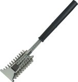 Krumble Barbecueborstel - Staal - Grijs met zwart