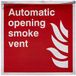 Automatische opening rookkanaal