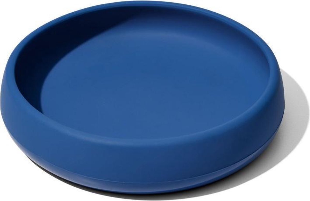 OXO Tot Silicone bord Navy | Blauw | Onbreekbaar | Verzwaarde bodem navy blauw