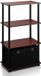 Merkloos Furinno multifunctionele boekenkast met 2 niveaus, hout, donkere kersen/zwart, 29,46 x 59,94 x 109,86 cm