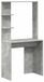 Bureau gris ciment bois rectangulaire