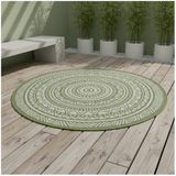 TapisTrend tapis design vert 120 cm rond