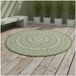 TapisTrend tapis design vert 120 cm rond