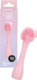 ilu - Silicone Face Cleansing Brush Multi-Textured - Pink