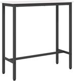 vidaXL Tafel Wit 100 x 40 x 101 cm Hout en Staal