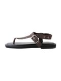 Next - Dames - N. Premium asymmetrische leren sandalen - Bruin