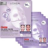 L'Oréal Paris Glass Skin Hydrogel 4-delige maskerbox