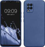 kwmobile telefoonhoesje geschikt voor Xiaomi Mi 10 Lite (5G) - Hoesje voor smartphone - Back cover in metallic blauw