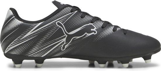 PUMA ATTACANTO FG/AG Heren Sportschoenen - Zwart/Silver Mist - Maat 43