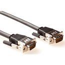 ACT Hi-Perf VGA aansluitkabel male-male metalen kappen 10 m