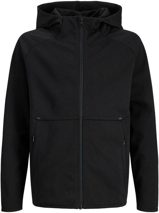 JACK&JONES JJEBASE SWEAT ZIP HOOD NOOS JNR Jongens Zwart