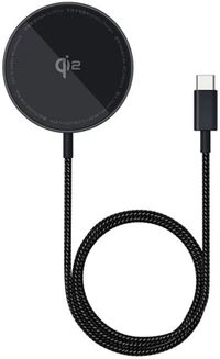 Baseus Simple Mini4 Air Qi2 - 15W Magnetische Draadloze Oplader - Compatibel met MagSafe - Zwart