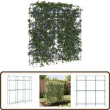 vidaXL Plantenklimrek U-vorm 181x31x182,5 cm staal