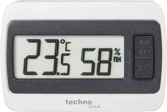 Thermometer / Hygrometer Technoline WS 7005 - Wit en Zwart