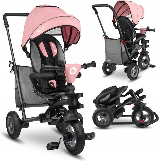 Lionelo Driewieler - Tricycle 2 in 1 Tris - Candy Rose