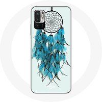 Maniacase Hoesje voor Xiaomi Redmi Note 10T 5G Dream Catcher blauwe witte achtergrond