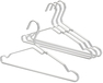 Brabantia 118661 Kleerhangers - Zilver - Aluminium - 4 stuks