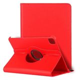 Cool beschermhoes voor iPad Pro 11 inch (2020/2021) / iPad Air 4 2020 / iPad Air 5 2022 (10.9), draaibaar, kunstleer, rood