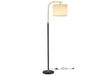 Arc Lampadaire réglable en hauteur avec interrupteur au pied noir