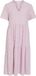 VILA maxi-jurk Korte mouwen Gebloemd A-lijn V-hals Winsome Orchid 95% Gerecycled polyester, 5% Elastaan M