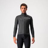 Castelli Windstopper Jacket Heren Zwart Grijs - SQUADRA STRETCH JACKET LIGHT BLACK DARK GRAY - L