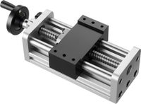 VEVOR Lineaire Actuator, 100 mm Slag, Kogelspindel Aandrijving, CNC Lineaire Geleiderail, Dubbele As, C7 Hoge Precisie, Glijblok Met Kogellager, Handwiel